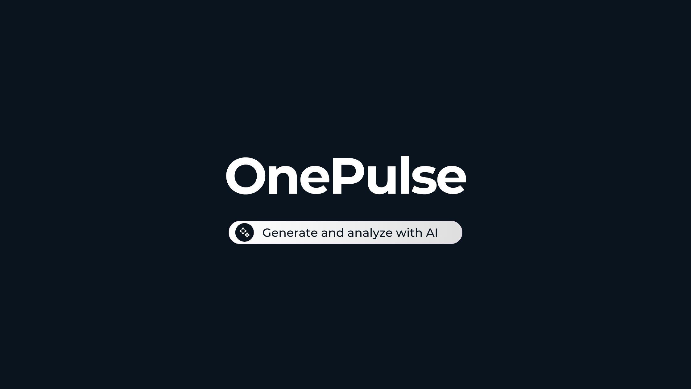 OnePulse AI-powered market research